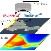 Scanning electrochemical microscopy highlights centers of redox activity on a 2D van der Waals solid, MoS2.