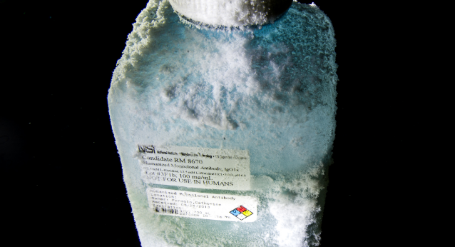 Frozen bottle