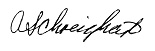 signature of April Schweighart