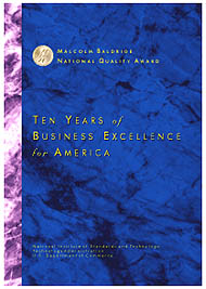 cover image for Ten Years of Business Excellence for America