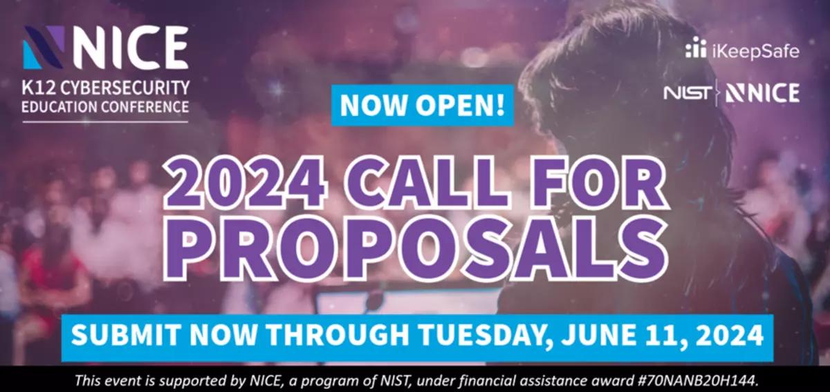 2024 NICE K12 Cybersecurity Education Call For Proposals HERO Image