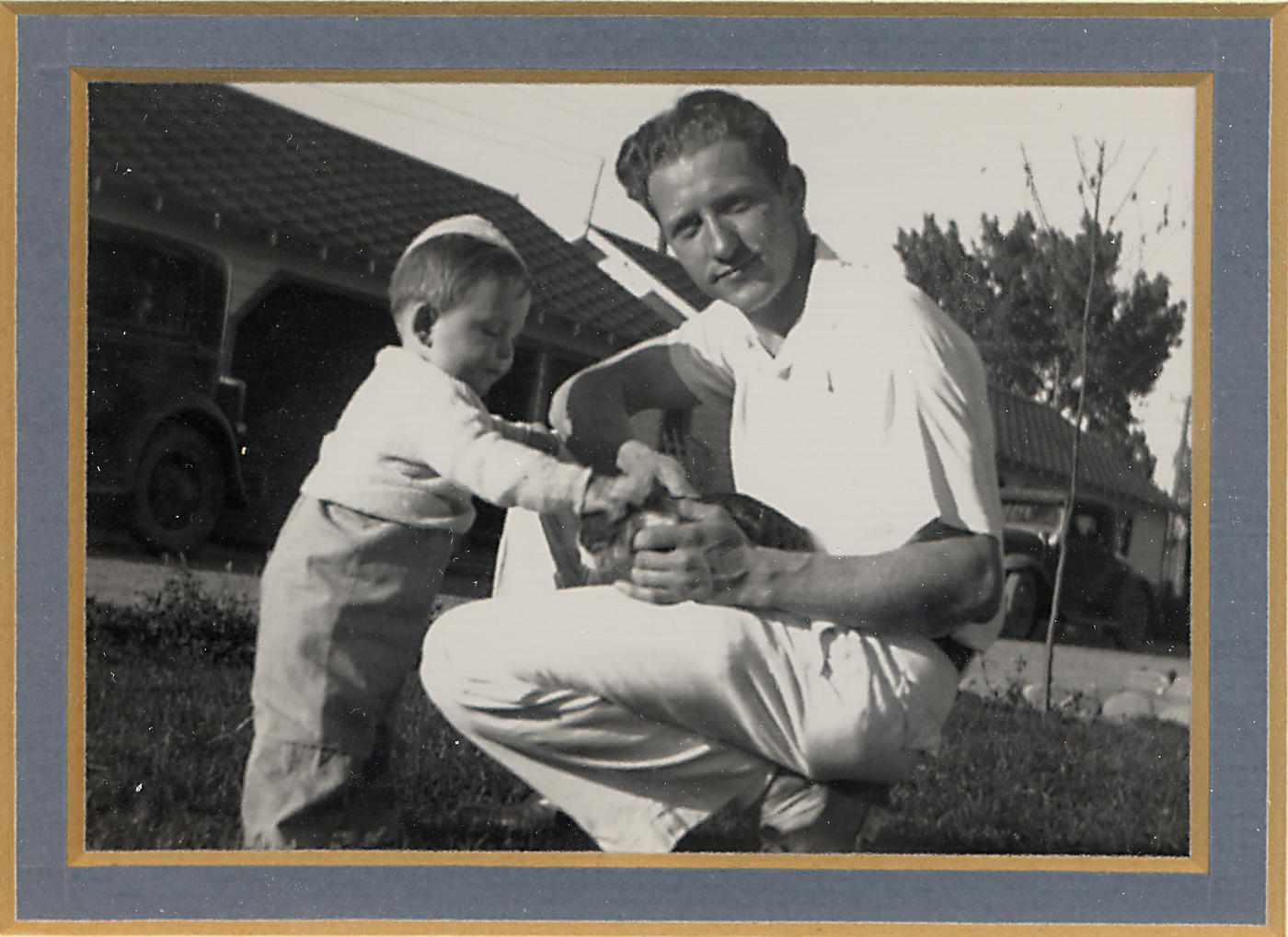 Jan Hall and his dad in 1936
