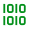 little green binary icon