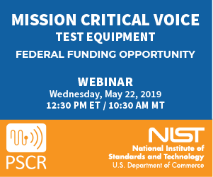 The MCV Test Equipment NOFO Webinar will take place on Wednesday, May 22 at 12:30 PM ET.