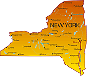 map of New York state
