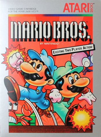 photo of Mario Brothers video game box cover