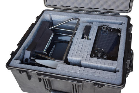 Photo of black case with drone technology inside