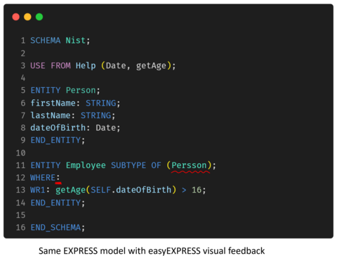 EXPRESS model with easyEXPRESS visual feedback