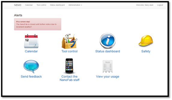 Figure 1: NEMO homepage