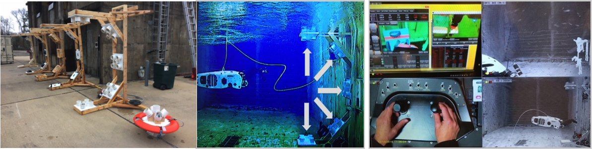 Underwater Test Apparatus with Water Robots