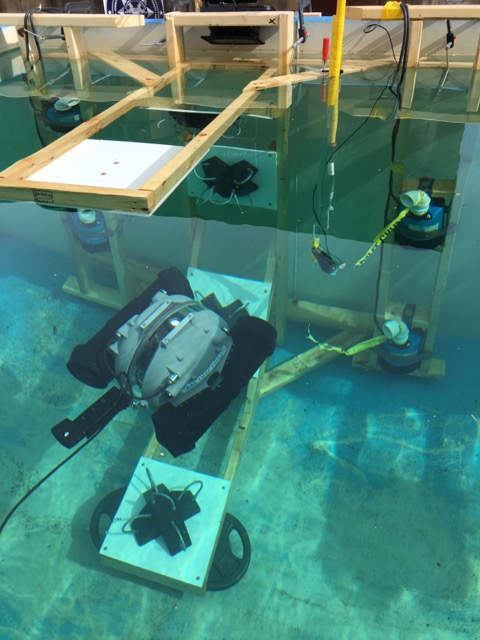 Underwater Test Apparatus with Water Robots