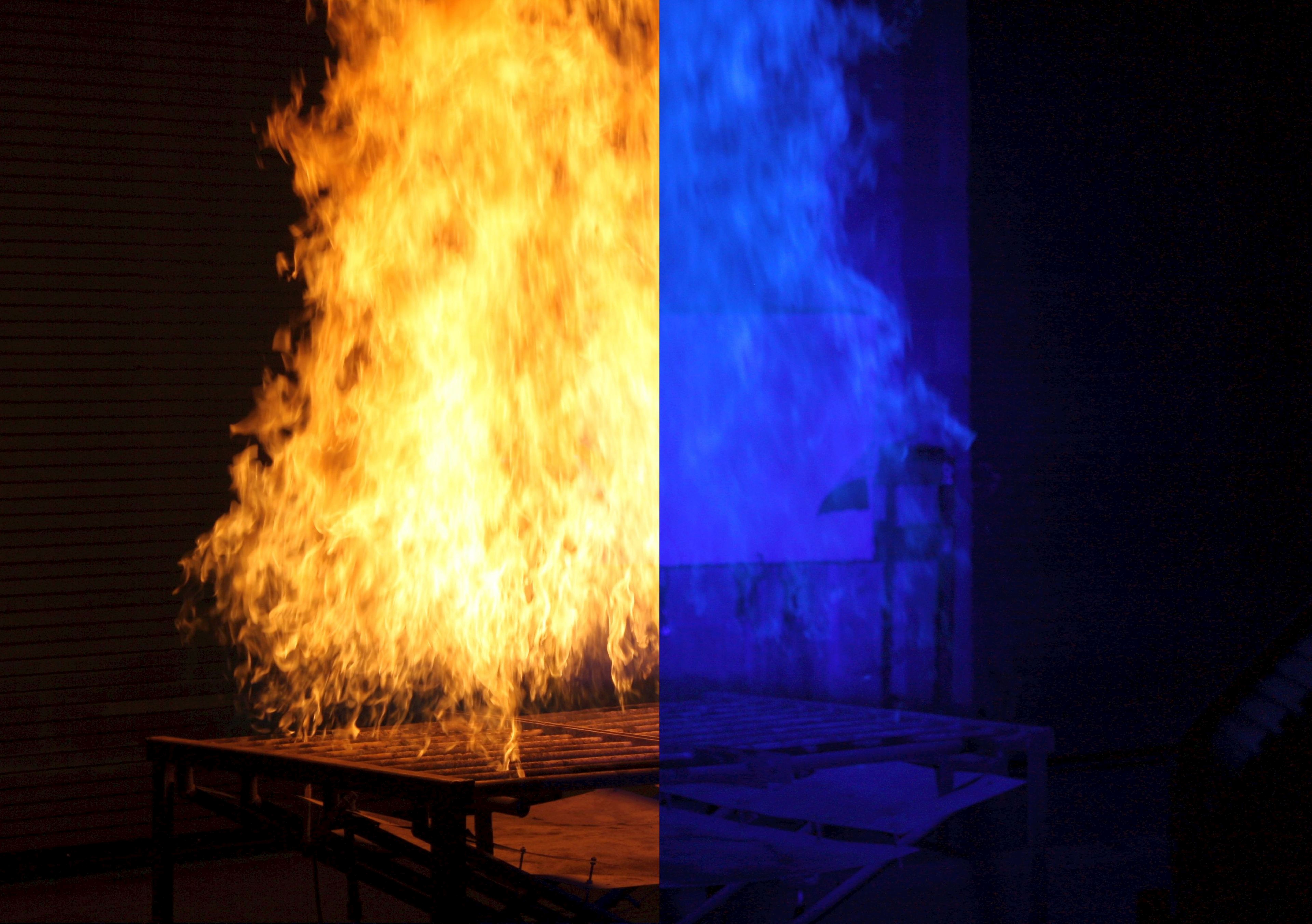 NIST Unblinded Me with Science: New Application of Blue Light Sees Through  Fire