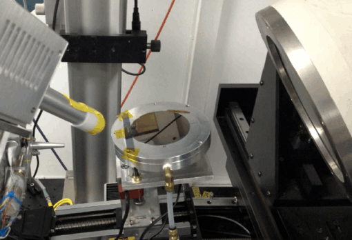 Autonomous materials metrology diffraction measurement performed at SLAC
