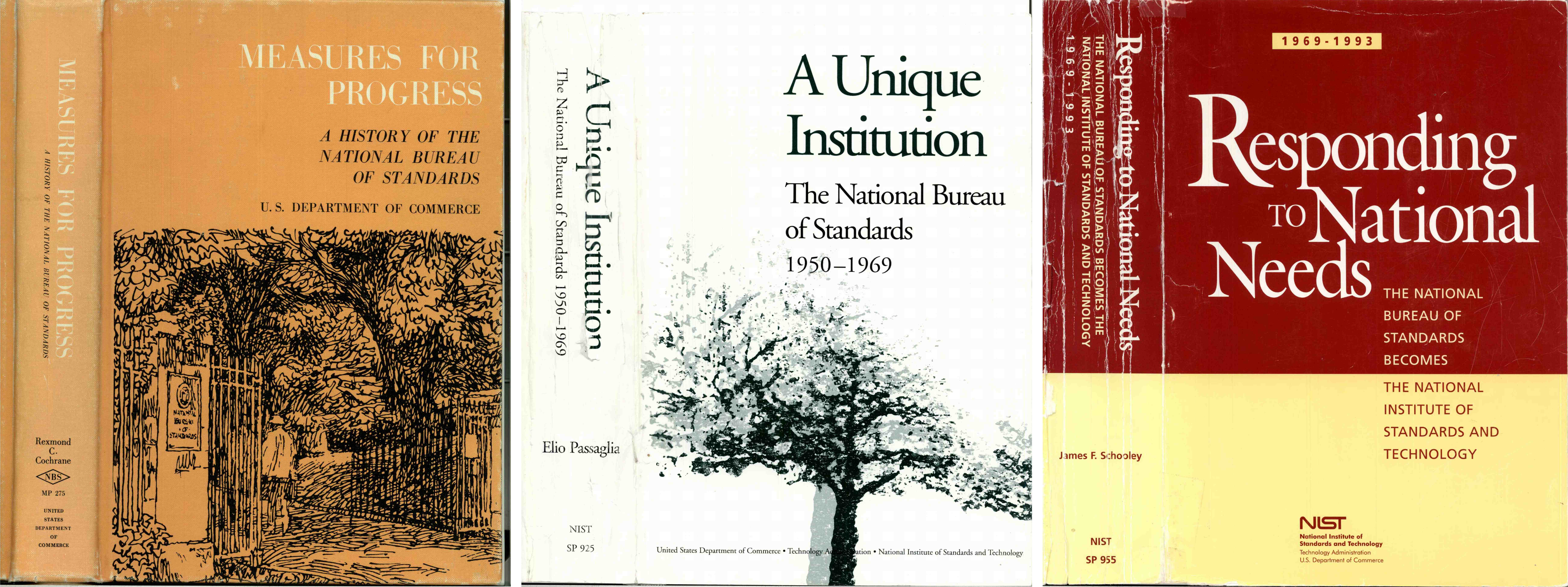 3 NIST History Publications, book covers