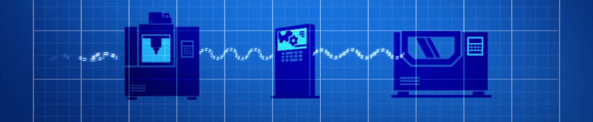 Illustration of steps in the manufacturing process