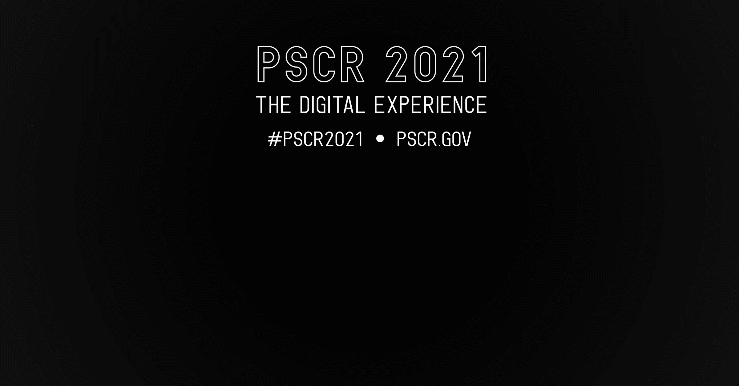 Infographic Gif - PSCR 2021 will feature plenary sessions, tech demos, on-demand sessions, and live Q&A