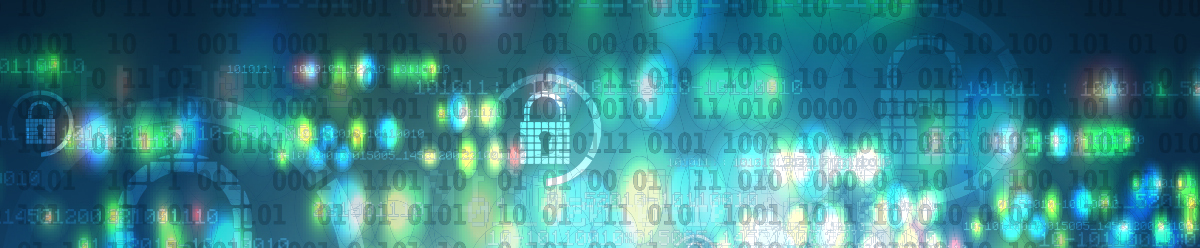 ones and zeros on top of a background with a lock graphic