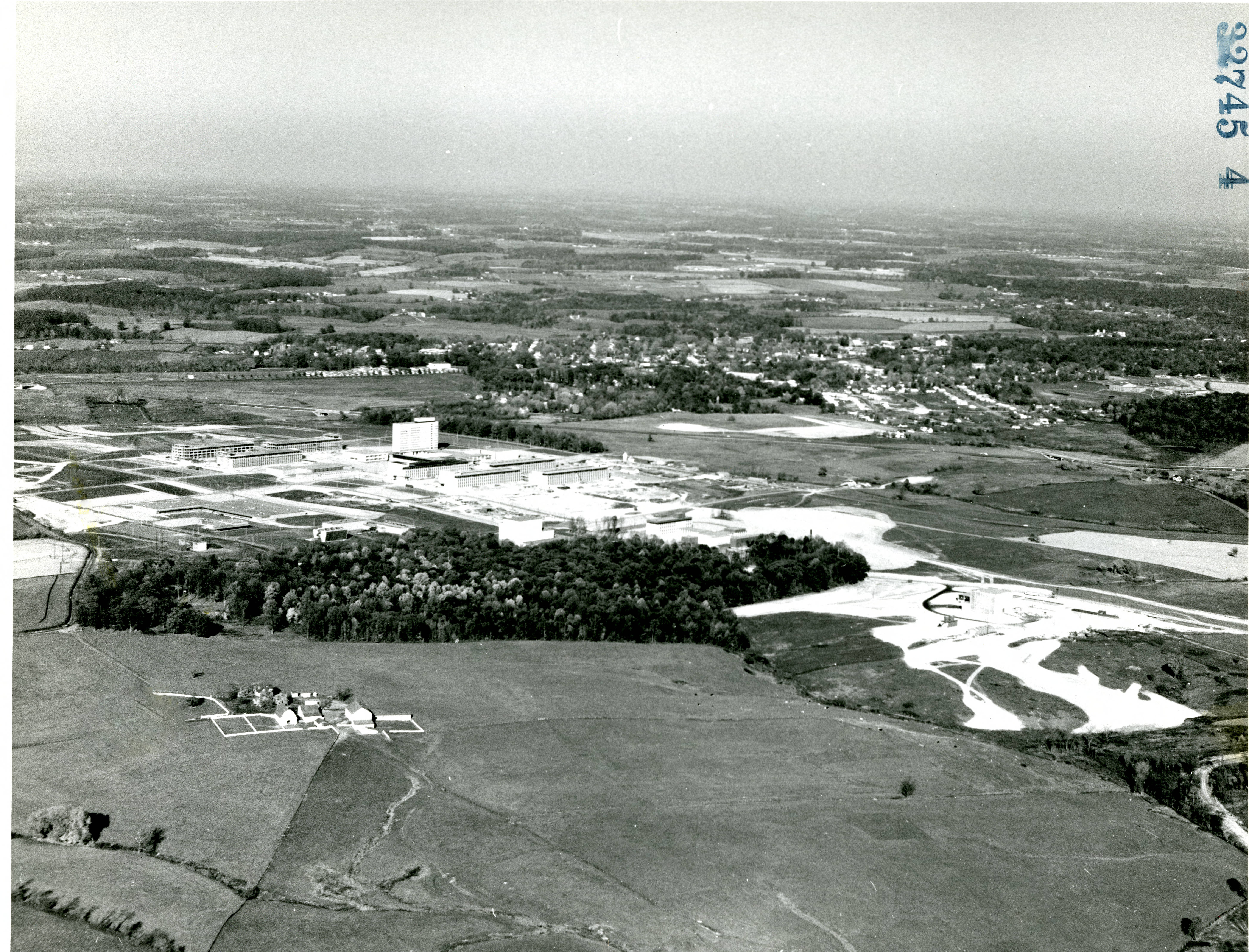 Aerial view of NBS Gaithersburg campus, 1964.