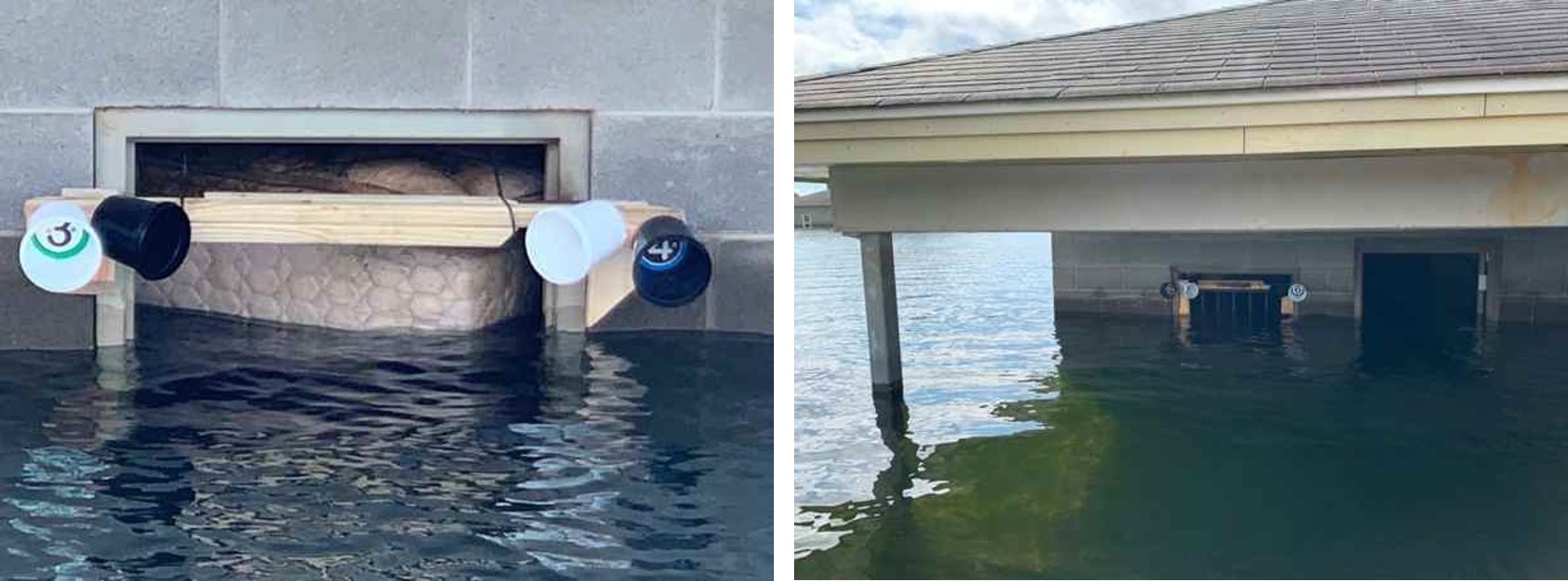 Obstructed Scenario: Flooded House and Collapsed Bridge