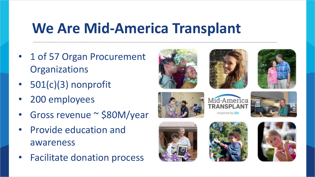 We Are MidAmerica Transplant slide