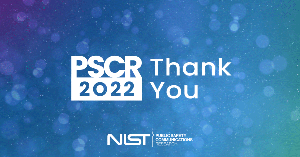 PSCR 2022 Thank You