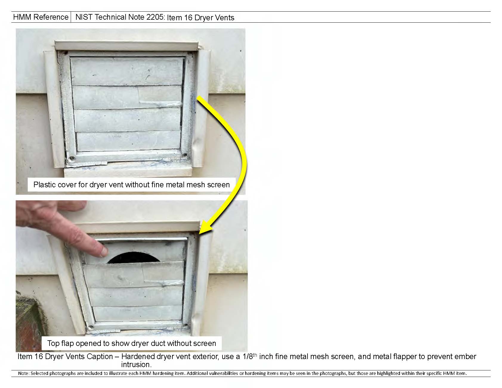 HMM ITEM VENTS Dryer Vents