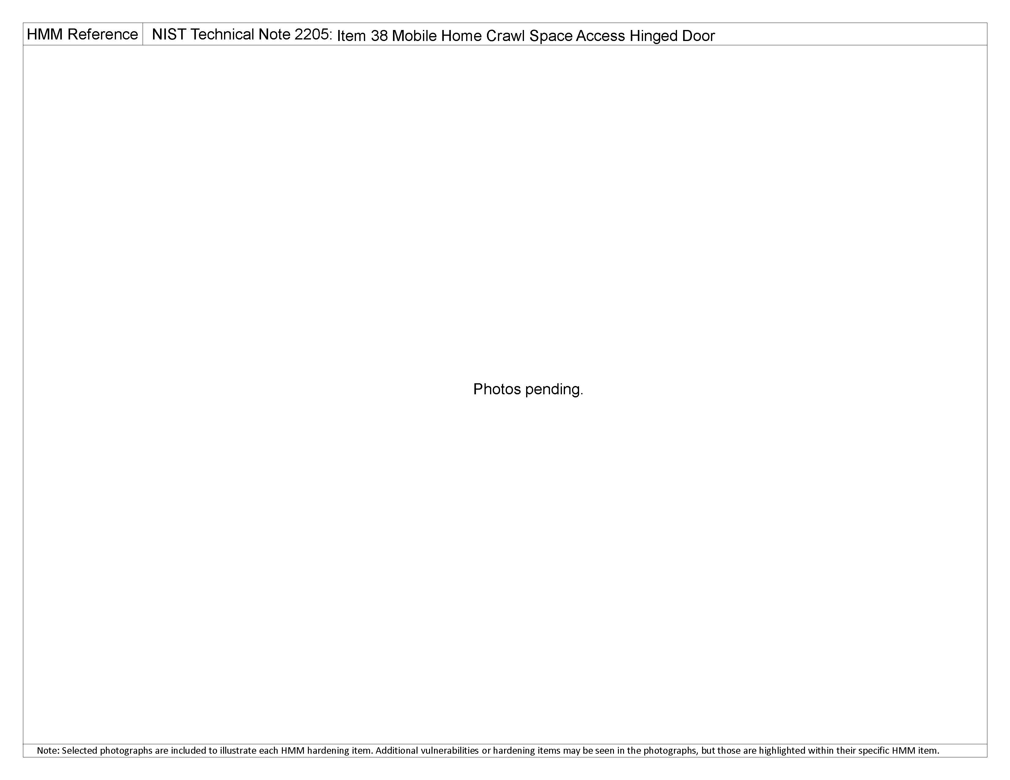 HMM ITEM SKIRTING Space Access Hinged Door, Mobile Home