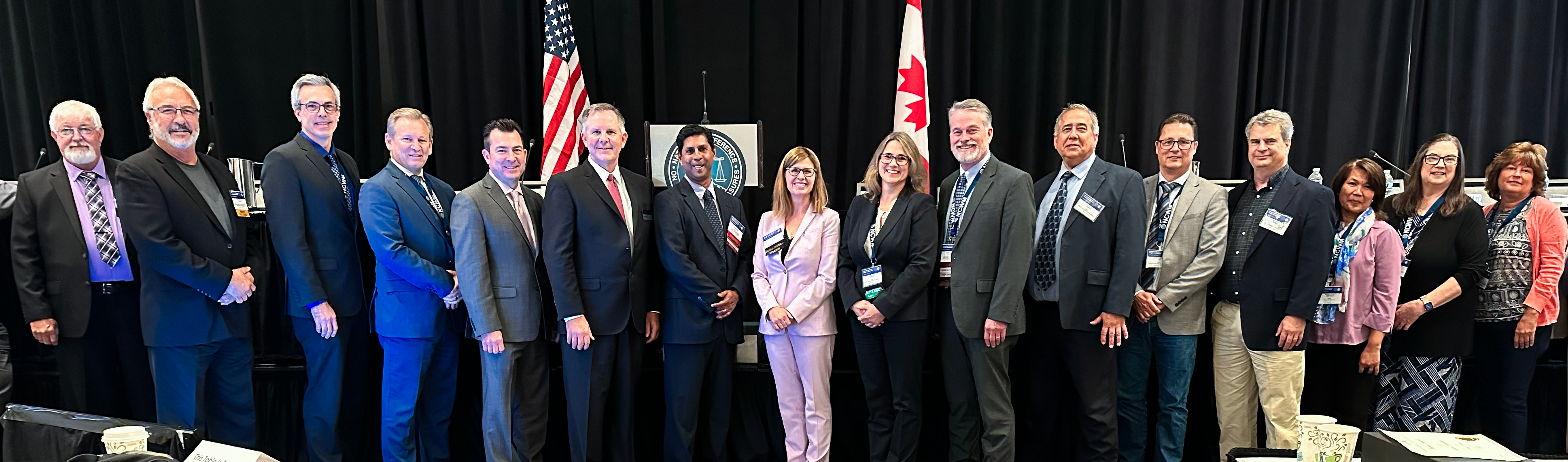 NCWM Board of Directors and staff together with NIST representatives after the MOU signing at the NCWM Annual Meeting (August 1, 2023). 