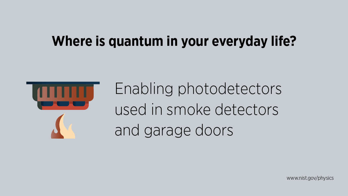 Text: Enabling photodetectors used in smoke detectors and garage doors