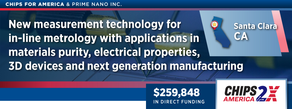 SBIR PrimeNano SantaClaraCA Award Page Banner