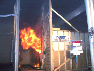 Structure-to-structure fire spread : Fire Spread between structures due to direct flame contact.