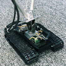 Tracked vehicle attached to RoboCrane 2