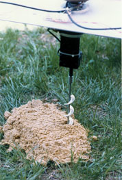 Auger attached to RoboCrane