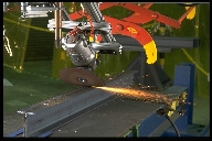 RoboCrane wielding grinder