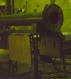 pipe flange being scanned