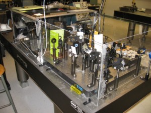 Time-resolved THz spectrometer (TRTS) for spectral/phase measurements of samples (from 0.2 to 10 THz; sub-picosecond resolution) and transient spectroscopy of molecular, photovoltaic polymers, and 2D materials characterization.