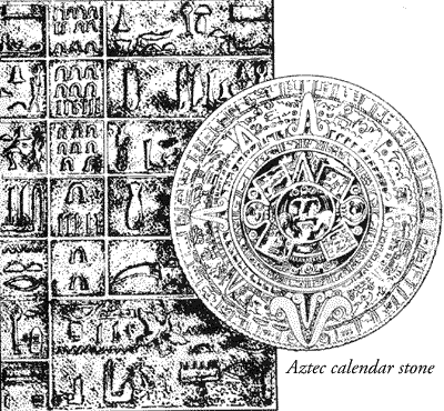 Aztec calendar stone