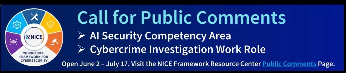 NICE Framework Public Comment (June 2025)