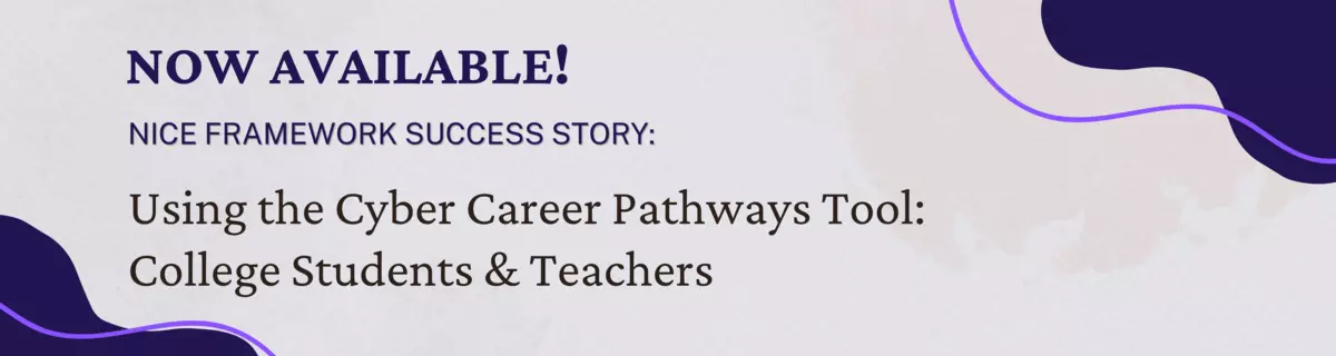 2026 NICE Framework NICCS Success Story Banner