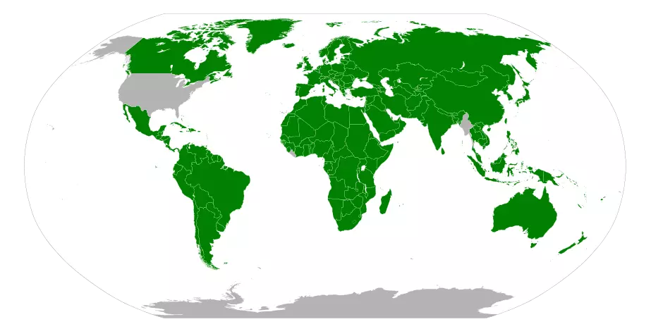 metric system adoption map