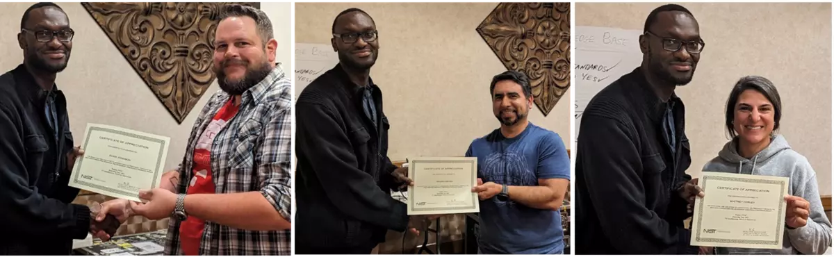 Micheal Hicks presenting Certificate of Appreciation at RMAPs