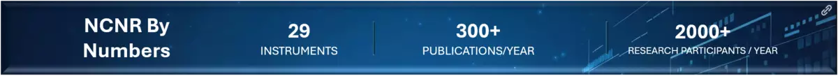 NCNR By Numbers: 29 Instruments, 300+ Publications per year, 2000+ Research Participants per year