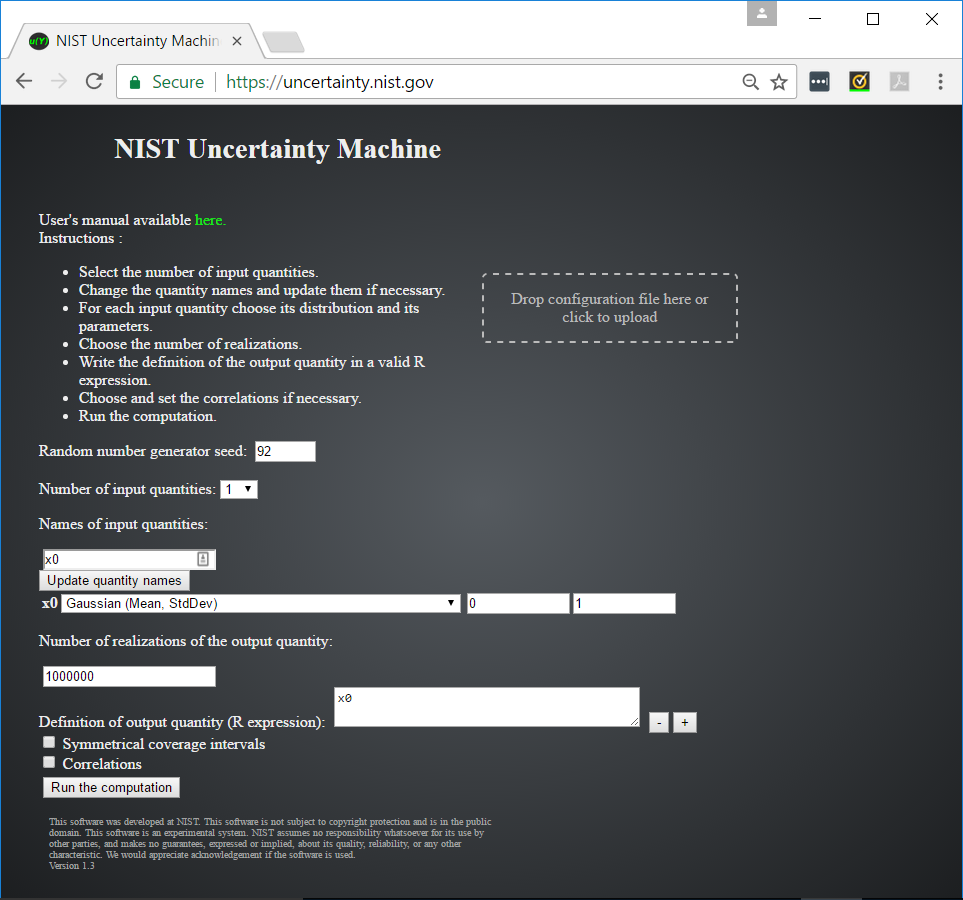 NIST Uncertainty Machine