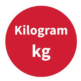 Kilogram SI Symbol Circle Graphic
