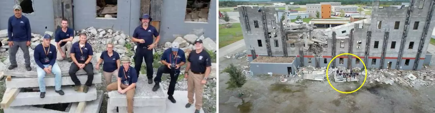 Figure 1) The NIST Emergency Response Robot team