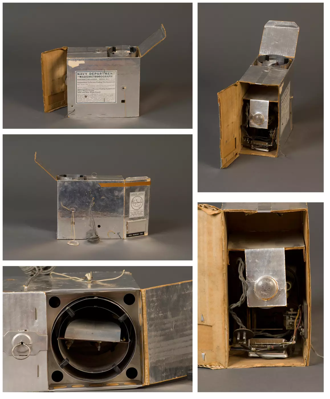 Photograph of a production version of the radiosonde developed by NBS for the Navy, 1937. 