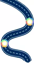 Top Blue Winding Road