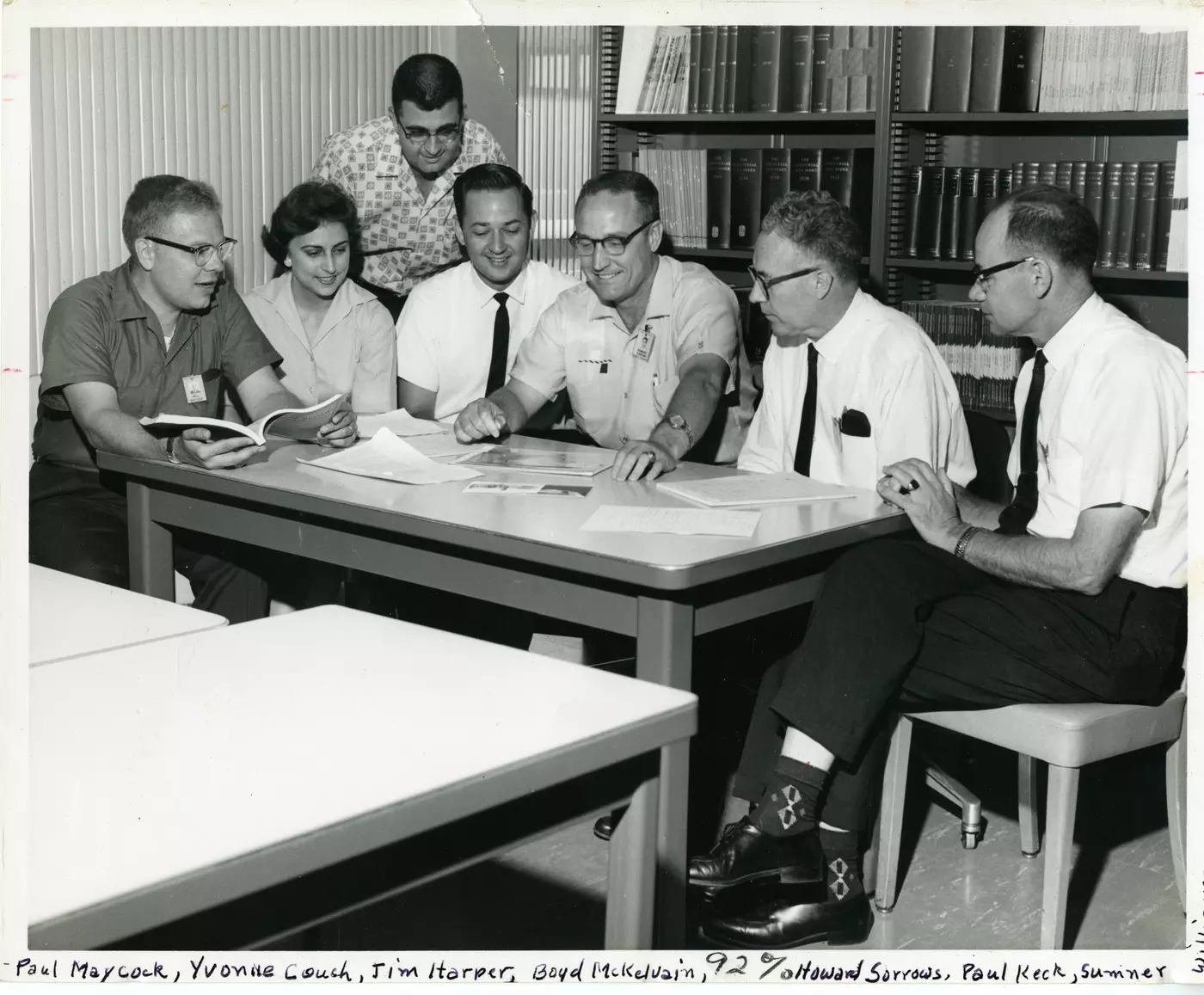 Photograph of Howard Sorrows in group, 1942.