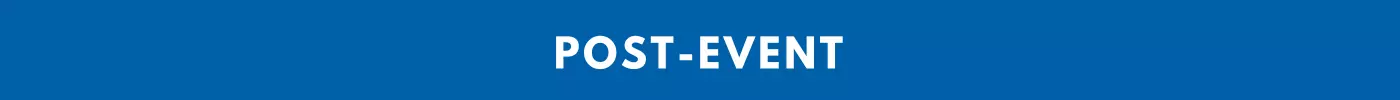 Banner for post event training faqs