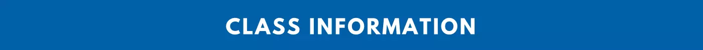 Class Information section banner